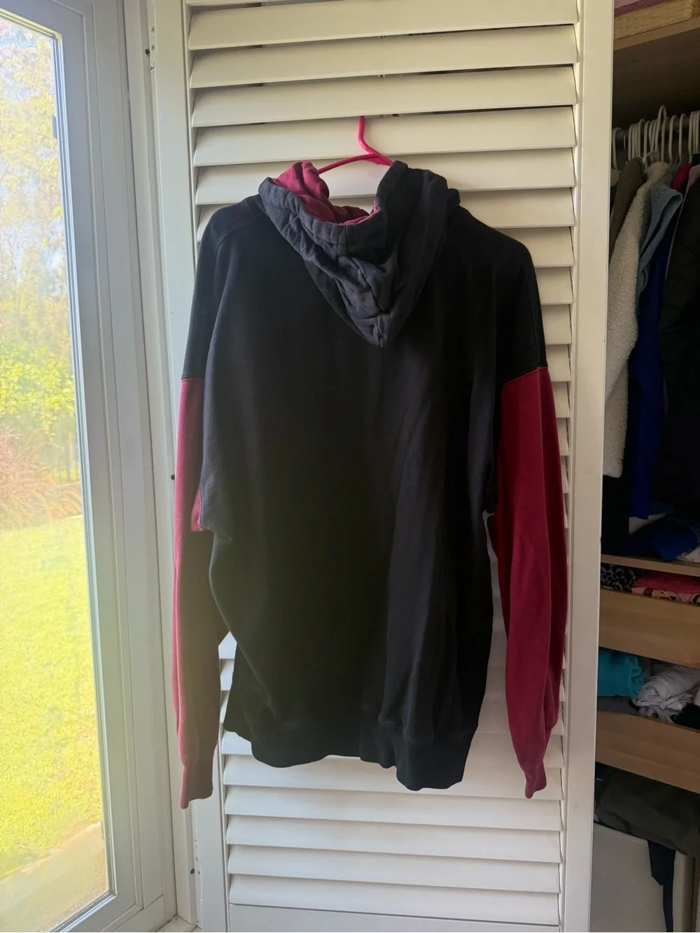 Brandy Melville Black & Pink "New York" Hooded Sweatshirt - Picture 2 of 4